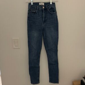 Reformation High Rise Dark Blue Jeans